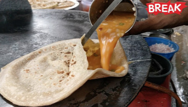 Egg Stuffed Paratha Indian Street Food